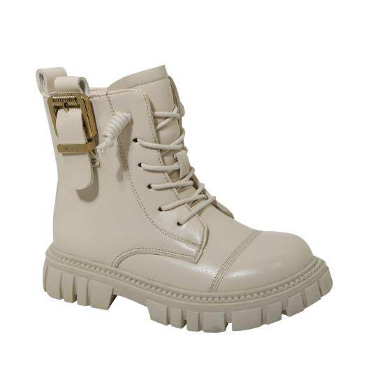 White Lace Up Boots